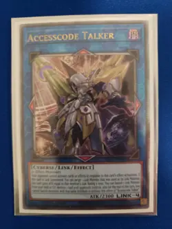 Yugioh Accesscode Talker Quarter Century Secret Rare RA02-EN044 NM - Image 1