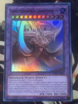 Yugioh: Transcendosaurus Gigantozowler - WISU-EN003 - Super Rare 1st Ed - NM - Image 1