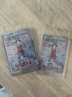One Piece Monkey D. Luffy College Basketball US Voyage Promo Card Sealed - Image 2