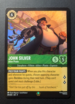Disney Lorcana - John Silver Alien Pirate - Legendary - 89/204 - FABLED - Image 1