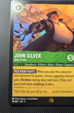 Disney Lorcana - John Silver Alien Pirate - Legendary - 89/204 - FABLED - Image 2