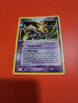 Alakazam Gold Star Crystal Guardians Holo Swirl Card 99/100 Ungraded - Image 1