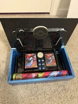 MEGA CHARIZARD UPC BOX CONTENTS + BOX *NO PACKS / PROMO CARDS INCLUDED* - Image 1