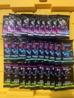 Lot 30 Magic the Gathering Duskmourn Foundations Edge Eternities Play Boosters - Image 1