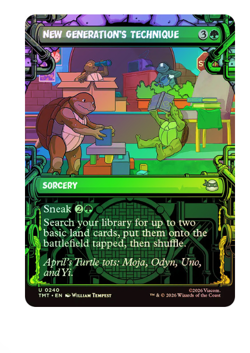 New Generation's Technique - Foil - Showcase Teenage Mutant Ninja Turtles MTG - Image 1