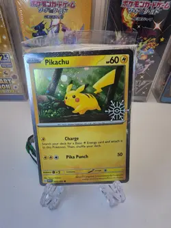 Pokemon 2025 Holiday Advent Calendar Stamped Festive Pikachu 025/165 Sealed - Image 1