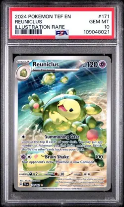 Pokemon Temporal Forces - REUNICLUS - ILLUSTRATION RARE - 171/162 - PSA 10 - Image 1