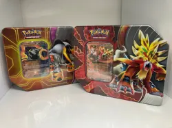 Pokemon TCG Paradox Destinies Tins - Iron Boulder & Gouging Fire (Set Of 2) New - Image 1