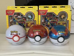 Pokemon Lot Pokemon Day 2026 x2 and Pokeball Tin x3 - Image 1