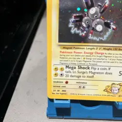 Lt. Surge's Magneton Holo Gym Heroes 8/132 Unlimited Holo Rare Pokemon. ERROR - Image 2