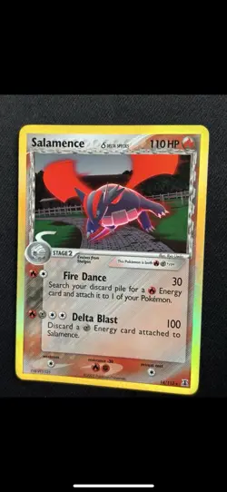 Pokemon Salamence 14/113 Delta Species Holo Rare 110HP English TCG - Image 1