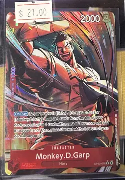 Monkey.D.Garp (Alt Art) OP13-016 R Carrying on His Will - ONE PIECE ENGLISH - Image 1