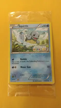 Pokemon Card Squirtle Build-A-Bear Workshop 14/101 Stamped Promo SEALED - Image 1