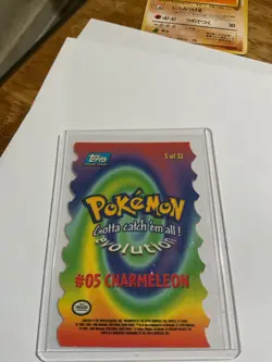 1999 Charmeleon 05 Topps Die Cut Embossed 5 of 12 Pokemon Card LP - Image 2