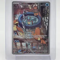 Pokemon Squirtle 148/142 Illustration Rare Scarlet & Violet Stellar Crown Card - Image 1