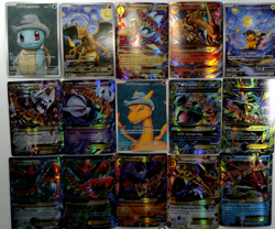 Pokemon (unofficial fan art) 15 Card Lot! Charizard, Mewtwo, Squirtle Ampharos - Image 1