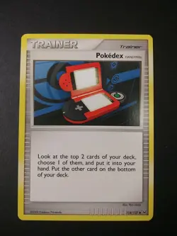 Pokemon Platinum Pokedex Handy910is 114/127 Uncommon Trainer Card LP - Image 1