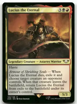 Lucius the Eternal #130 MTG Warhammer NM X1 - Image 1