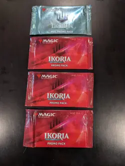 Sealed Ikoria Lair Of Behemoths 4 Promo (1x FOIL) Booster Packs magic MTG - Image 1