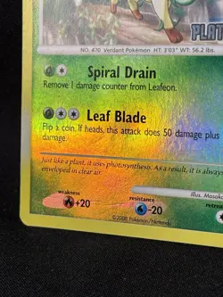 Leafeon Lv.40 24/100 Holo Rare w Majestic Dawn - Pokemon TCG - HP Creased - Image 2