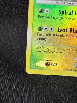 Leafeon Lv.40 24/100 Holo Rare w Majestic Dawn - Pokemon TCG - HP Creased - Image 4