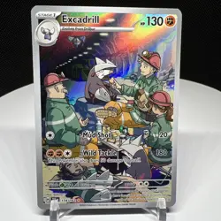 Pokemon TCG Excadrill 174/162 2024 Temporal Forces Illustration Rare Card - NM - Image 1