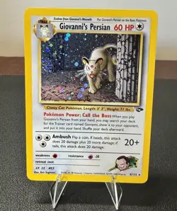 Pokemon Giovanni's Persian 8/132 Gym Challenge Holo Rare Unlimited - Excellent - Image 1