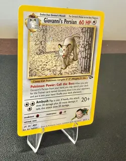 Pokemon Giovanni's Persian 8/132 Gym Challenge Holo Rare Unlimited - Excellent - Image 2