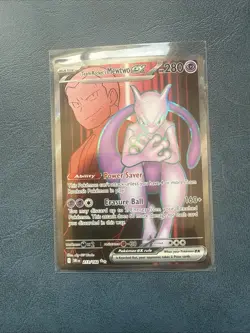 Pokemon Team Rocket's Mewtwo Ex 213/182 Destined Rivals Full Art - Image 1