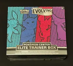 Pokemon TCG Evolving Skies Pokemon Center Elite Trainer Box Sealed minor tears - Image 1