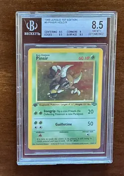 1999 Pokemon Jungle 1st Edition #09 Pinsir BGS 8.5 - Image 1