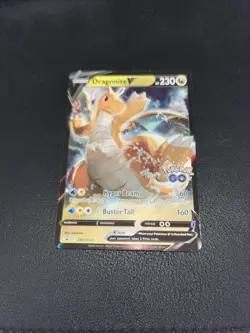 Dragonite V SWSH235 Sword & Shield Black Star Promo Pokemon Go Stamp NM/M - Image 1