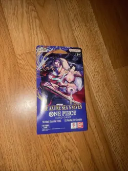 Bandai One Piece Card Game The Azure Sea's Seven Sleeved Booster Pack English - Image 1