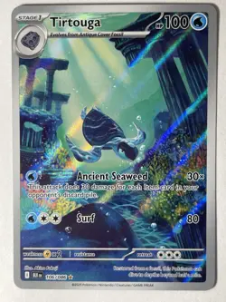 Pokemon TCG Tirtouga Black Bolt Illustration Card 106/086 Near Mint Condition - Image 1