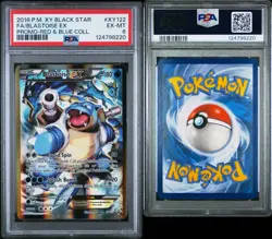 Pokemon Blastoise Red and Blue EX 2016 XY122 Promo Card PSA 6 Generations - Image 3