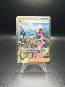 Pokemon Dawn 129/094 Full Art Holo Trainer Card English TCG - Image 1