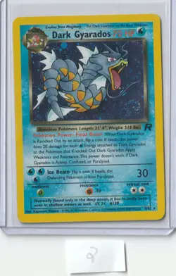 Dark Gyarados 8/82 Team Rocket Holo Vintage WOTC Pokemon Card TCG - Image 1