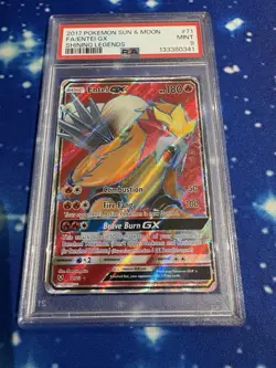 PSA 9 Entei GX 71/73 - Shining Legends - Pokemon Card MINT - Image 1