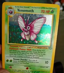 Pokemon Venomoth 13/64 Holo Rare Jungle Vintage 1999 WOTC Classic Card TCG - Image 1