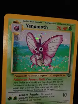 Pokemon Venomoth 13/64 Holo Rare Jungle Vintage 1999 WOTC Classic Card TCG - Image 2