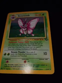 Pokemon Venomoth 13/64 Holo Rare Jungle Vintage 1999 WOTC Classic Card TCG - Image 5