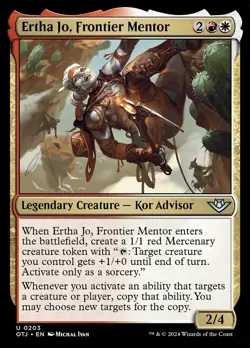MTG *Uncommon* #203 Ertha Jo, Frontier Mentor OTJ Near Mint - Image 1