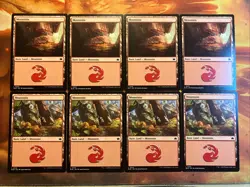 MTG 8 x Basic Land Mountain Card Lot Bloomburrow Near-Mint! - Image 1