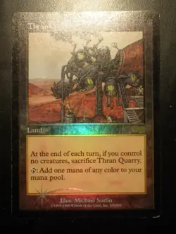 Mtg Magic Carriere Thran quarry foil jss junior super series ENGLISH promo - Image 1