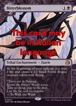 MTG BITTERBLOSSOM 27 EXC - FIORITURA AMARA - WOT IT - MAGIC - Image 1