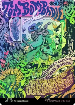 MTG TOM BOMBADIL BORDERLESS POSTER FOIL The Lord of the Rings NM - Image 1