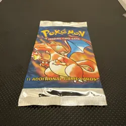 Pokemon 1999 Base Set Booster Pack Unlimited 4th Charizard 20.83g Vintage Sealed - Image 2