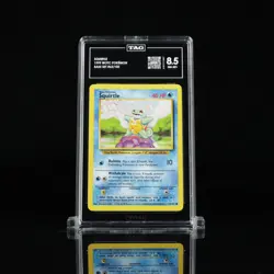 1999 Pokemon Base Set Unlimited Card WOTC #63/102 Squirtle TAG 8.5 U9371367 - Image 1