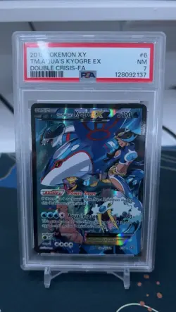 Pokemon TCG PSA 7 Team Aqua's Kyogre EX #6/34 Double Crisis Ultra Rare - Image 1