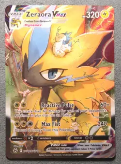 Pokemon English - Crown Zenith - Zeraora VMAX GG42/GG70 - LP - Image 1